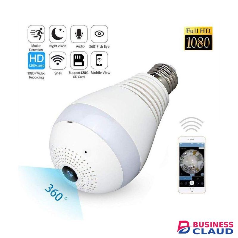 Baby/Elder/Pet Monitor Indoor Wireless Smart Bulb Home IP Camera