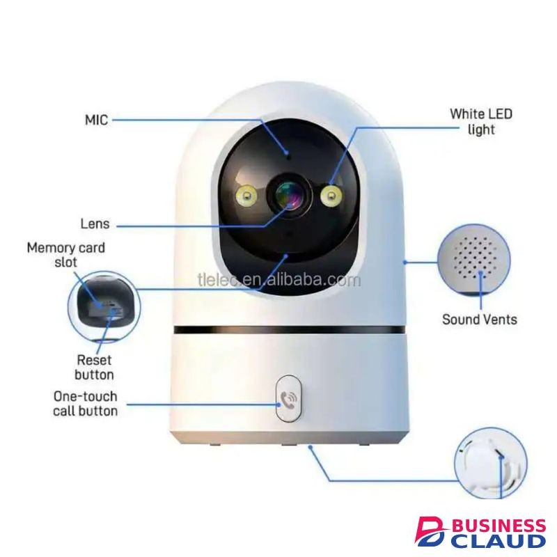 Indoor IP camera with night vision Two-way Audio motion detection ptz one click call cloud storage baby monitor camera spy camera