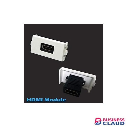 Wall Plate with VGA + VGA + HDMI Keystone Modular Multimedia Audio Video D-Sub Monitor Display Jack Connectors Socket White Decorative FacePlates