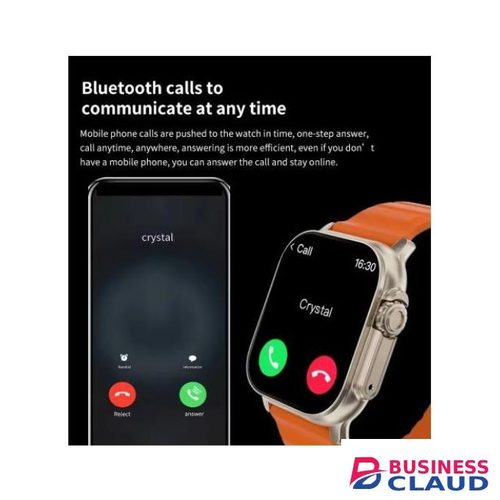Smart Watch with Free Phone Holder - HD Display BT Calling Health Monitor