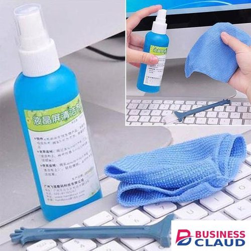 3 in 1 pack For LCD Laptop Screen Cleaning Kit Cleaner Liquid DVD CD Wipe Dust Clean Monitor