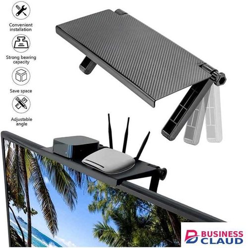 Adjustable TV Screen Top Storage Shelf & Monitor Organizer