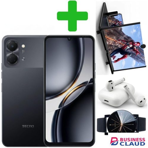 Tecno Pop 20 128GB+UPTO 8GB (4GB Extended RAM) 120Hz 6.75" Display IP64 Dust & Water Resistance 13MP Camera UNISOC T7250 Processor 5000mA+Earpods+Web watch+Screen magnifier