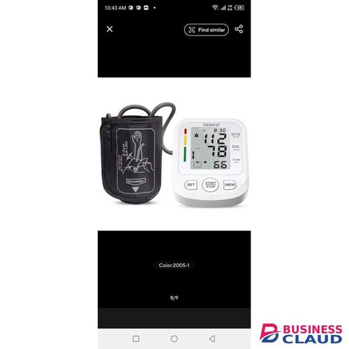 Electric blood pressure monitor with ce Function, High Accuracy, and High-Definition Color Backlight Display for Home Use