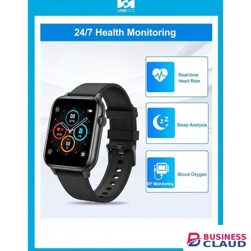 Full Touch Screen Smart Watch - Bluetooth Call 14 day Heart Rate Monitor, Waterproof for Android IOS