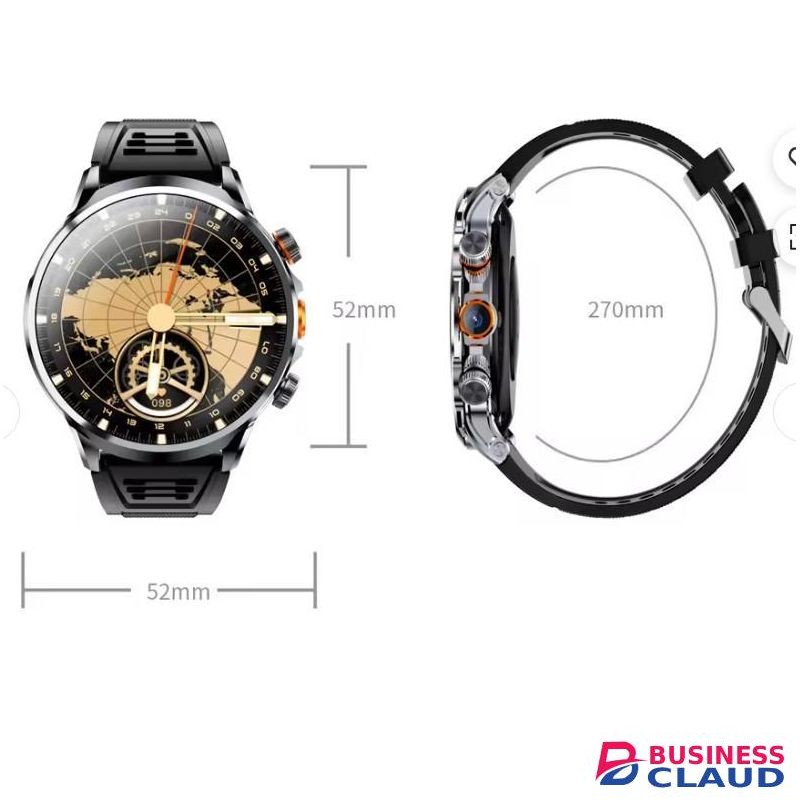 2025 4G Android Smart Watch – WiFi GPS, Video Call, HD Screen, IP67 Waterproof, Heart Rate & Fitness Tracker