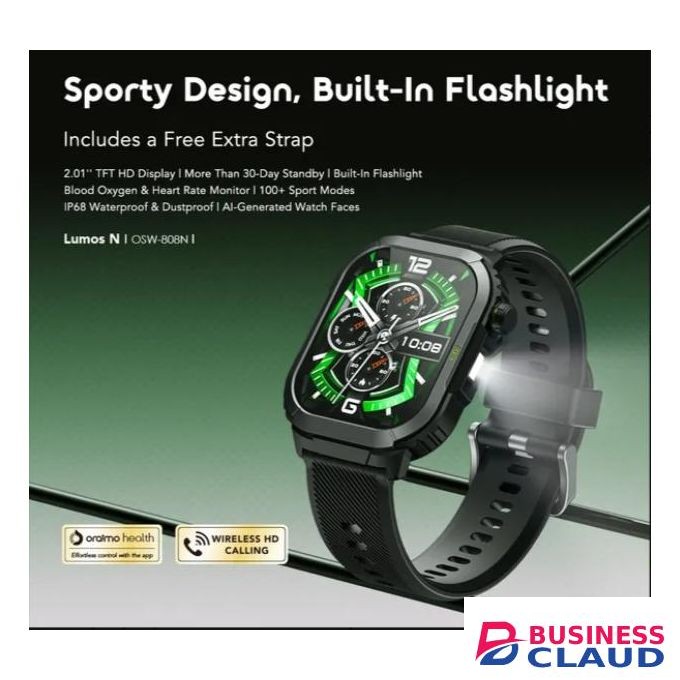 Oraimo CHRISTMASS OFFER!! Watch Lumos N 2.01'' HD Display IP68 Smart Watch WITH A FREE STRAP