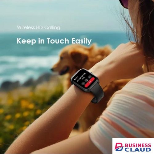 Oraimo Watch 5 Lite Smartwatch with Bluetooth Calling HD Touch Display Heart Rate Monitor Blood Oxygen Tracker Sleep Monitoring Multiple Sports Modes Long Battery Life Water Resistant Fitness Tracker for Android and iOS