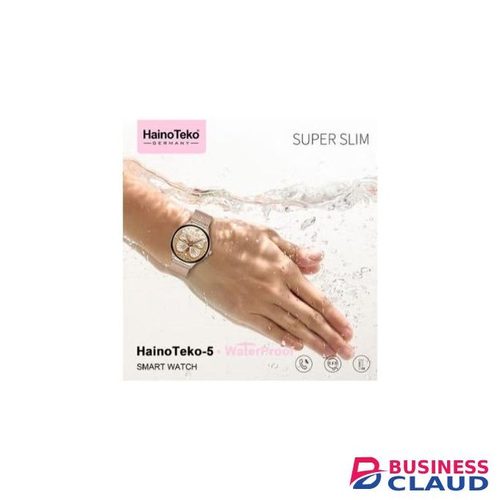 Haino Teko Super Slim Smart Watch for Ladies Round Shape AMOLED Display Waterproof, AI ce Assistance, 3 Pairs of Straps, Fitness Tracker, Heart Rate Monitor, Stylish Design
