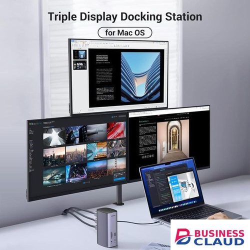 Ugreen USB C Docking Station,12-in-1 Dock Triple Display Monitor, HDMI DP 4k(8K Max), 10 Gbps USB-C and USB A, Ethernet, Audio, SD/TF, 100W Charging for MacBook and More