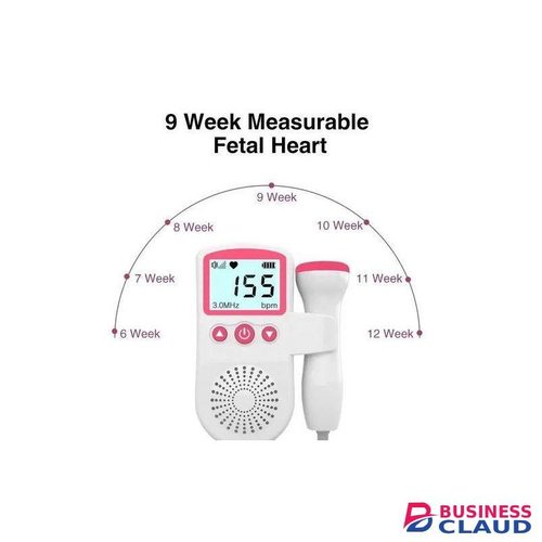 Portable Fetal Doppler Baby Heartbeat Monitor – LCD Display, High Sensitivity, 3.0 MHz Probe