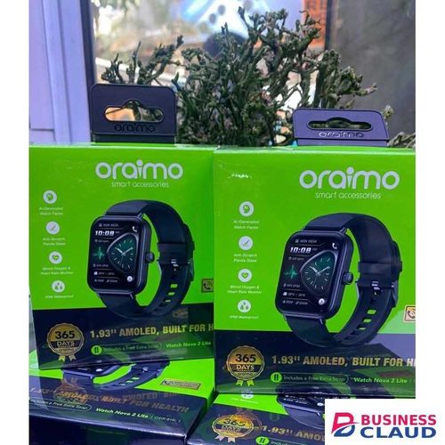 Oraimo Watch Nova 2 Lite Smart Watch with 1.83" Ultra-Large Display, IP68 Waterproof, Heart Rate & SpO2 Monitoring, Multiple Sports Modes, Long Battery Life