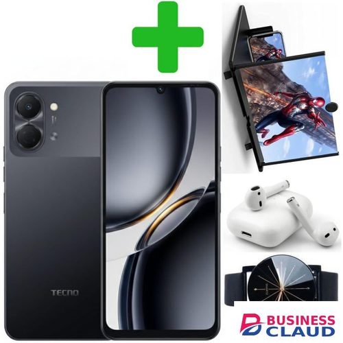 Tecno Pop 20 64GB ROM+UPTO 4GB RAM 120Hz 6.75" Display IP64 Dust & Water Resistance 13MP Camera UNISOC T7250 Processor 5000mA+(12 MONTHS WARRANTY)+Magnifier+Earpods+Web watch