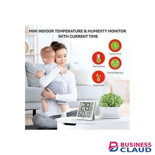 LASA LASA Indoor Digital Thermometer Hygrometer – Temperature & Humidity Monitor with LCD Display for Home, Office & Baby Room