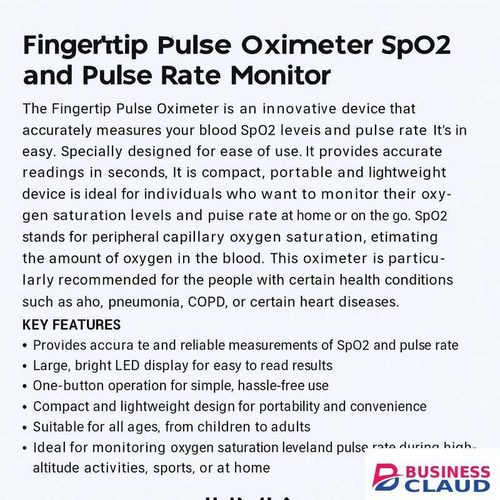 TAIFA Digital Fingertip Pulse Oximeter – Accurate SpO2, Pulse Rate & PI% Monitor – OLED Display, Portable & Easy to Use (Black & White)