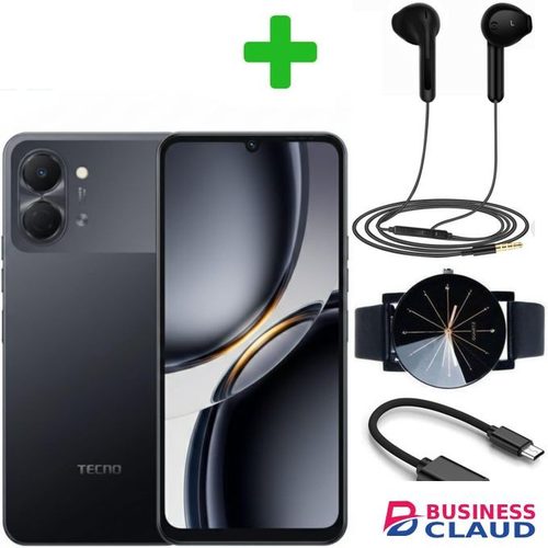 Tecno Pop 20 64GB ROM+UPTO 4GB RAM 120Hz 6.75" Display IP64 Dust & Water Resistance 13MP Camera UNISOC T7250 Processor 5000mA+(12 MONTHS WARRANTY)+Earphones+Web watch+Otg type c