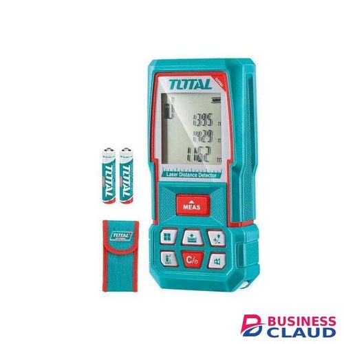 TOTAL Laser Measure, 229ft/70m Laser Measurement Tool, S9 Room Laser Measuring Tool with 2 Bubble Levels, LCD Backlit Display, IP54 Waterproof, Pythagorean Mode for Distance, Area, Volume