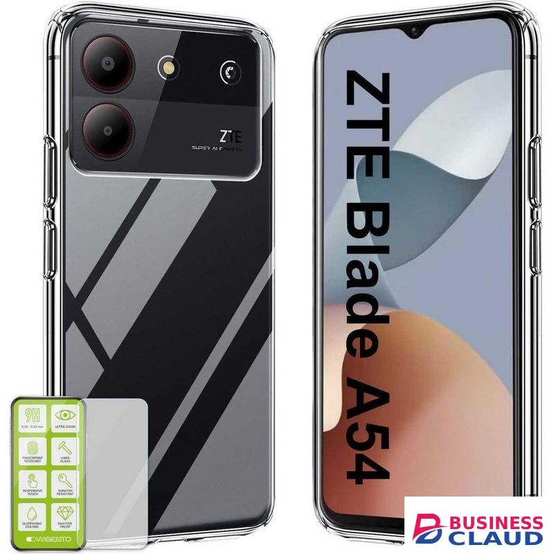 ZTE Blade A54 is a smartphone featuring a 6.6 inch HD+ display with a 90Hz refresh rate, a Unisoc SC9863A processor, a 13MP main camera, and a large 5000mAh battery.