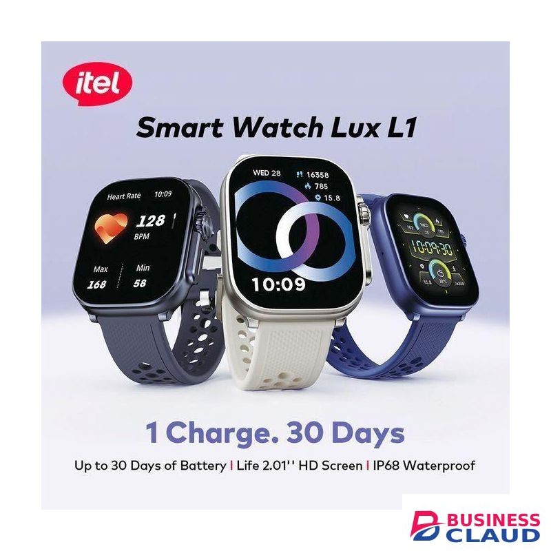 Itel Smart Watch Lux L1, 2.01" HD Display, 600mAh, IP68, 1Charge