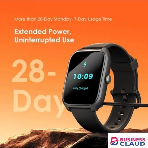 Oraimo Watch 5 Lite 2.01" HD Screen Smart Watch – IP68 Waterproof, Fitness & Health Tracking, Long Battery Life – Compatible with Android & iOS