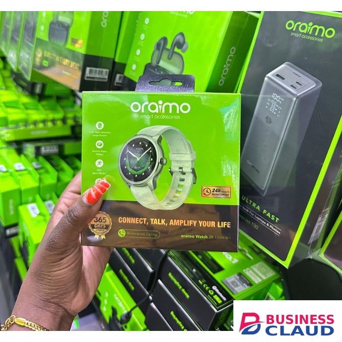 Oraimo Watch 2R Colorful Smart Watch 1.39" TFT Display with Health Monitoring, Sports Fitness Modes, IP68 Waterproof, Long Battery Life, Stylish Design, Durable Plastic