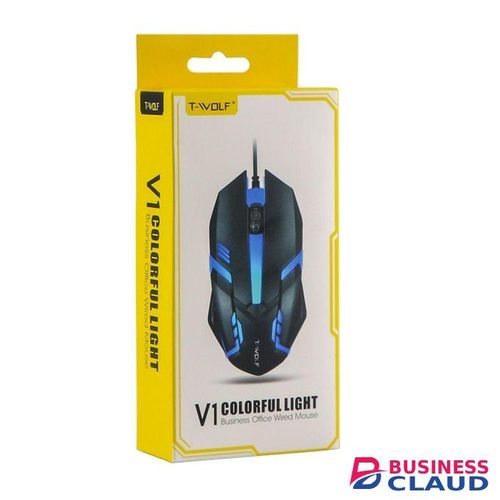 Heavy Duty T-Wolf Wired Gaming Mouse Functional Keys RGB Light For Game
