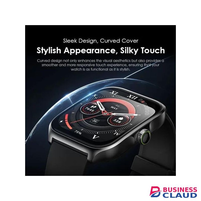 Oraimo Watch Nova AM 2.01" AMOLED Screen Curved Cover Smart Watch-2.01", Sleek Curved Cover Design, Up to 60-Day Standby, Wireless HD Calling, Health Monitoring, 100+ Sports Modes, IP68 Waterproof & Dustproof, 100+ Watch Faces, Bluetooth 5.2, Lightweight