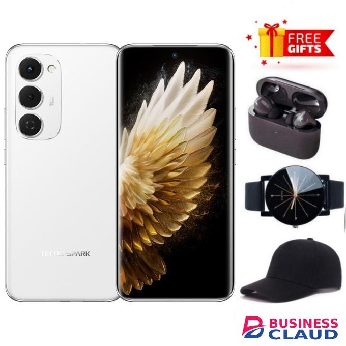 Tecno SPARK 40 Pro+128GB +16(8+8)GB 6.78" 120Hz Phone Dynamic Port 50MP Stereo Speaker 5200mAh 45W Type-C Dual SIM 4G Under Display Fingerprint SPARK 40 Pro Plus IP64 Smart Phones + FREE GIFTS