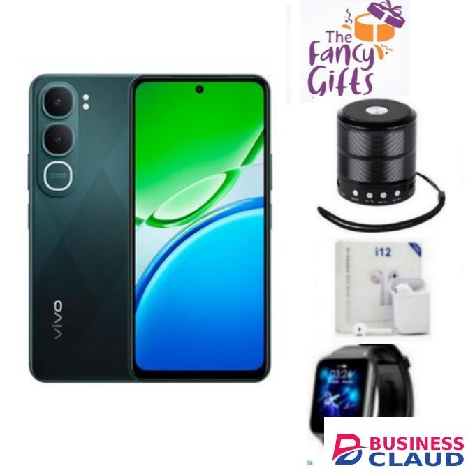 Vivo Y21d 6GB RAM + 256GB ROM - 6500mAh 5-Year Health Battery, IP69+ Waterproof, 44W FlashCharge, 90Hz Display - Mini Speaker, Watch, Pod
