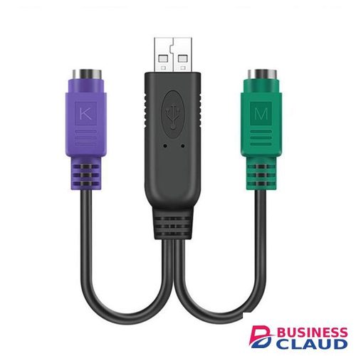 Keyboard Mouse Converter Cable USB Male To Dual PS2 Female Converter Cord
