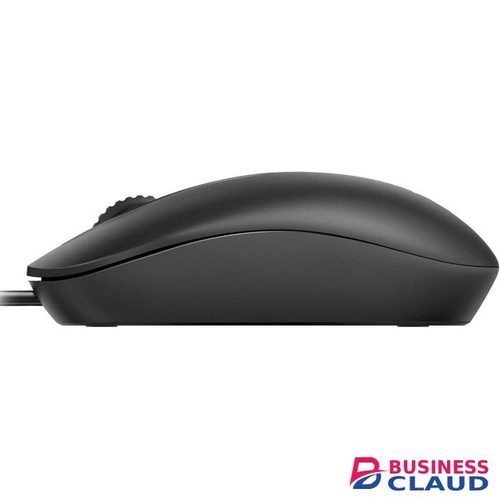 Rapoo Wired Ambidextrous Mouse Full Size N200 – 1600 DPI Optical Sensor, USB Plug & Play, Ergonomic Symmetrical Design for Left & Right-Handed Users – Black