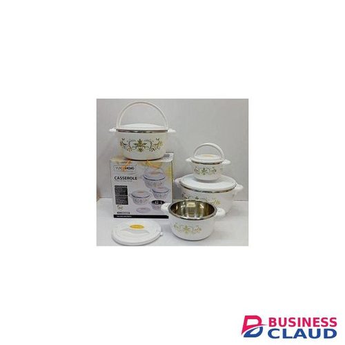 Casserole Perfect Stainless Steel Insulated Hot Pot 4pcs
