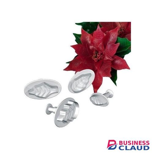 Poinesettia Plunger Cutter 4Pcs