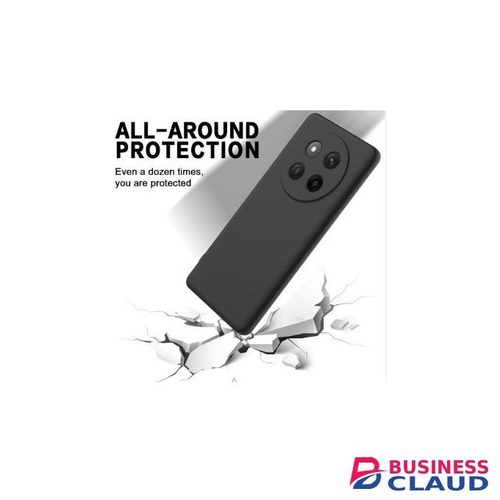 Soft Silicone Back Cover for Honor X60 Pro – Black