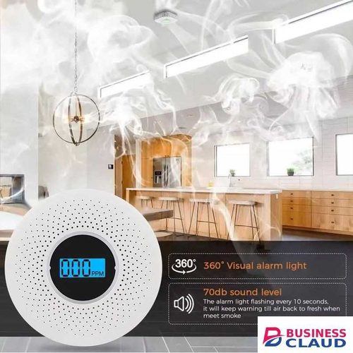 2 in 1 Carbon Monoxide & Smoke Alarm Detector
