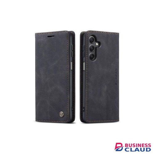 Caseme Black Wallet Retro Leather Flip Case For Samsung Galaxy A36
