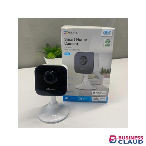 Ezviz H1C Full HD 1080p Indoor Wi-Fi Camera with 108° Lens, Night Vision, Motion Tracking, Two-Way Talk, 512GB SD Card Support, CloudPlay, Magnetic Base, Baby Monitor Use & Privacy Protection Mode