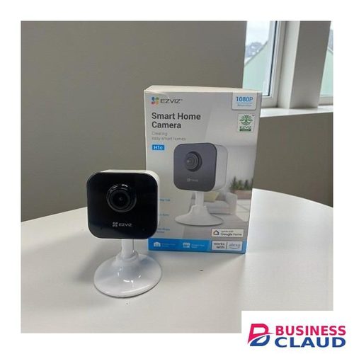 Ezviz H1C Indoor Home Security Smart Baby Monitor Wi-Fi Camera 1080p with 108° Wide Lens, Night Vision, Motion Detection, Clear Two-Way Talk, 512GB MicroSD, CloudPlay Safe Storage, Magnetic Base