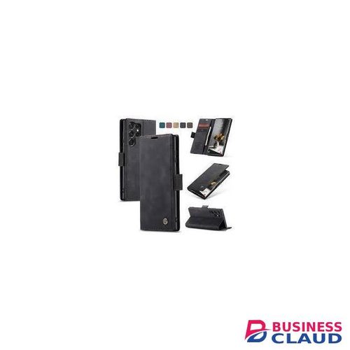Caseme Samsung Galaxy S24 Ultra 5G Multifunctional Horizontal Flip Leather Phone Case-Black