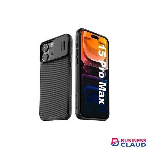 Nillikin amShield Case with Slide Camera Cover, Back Cover Compatible with iPhone 15 Pro Max