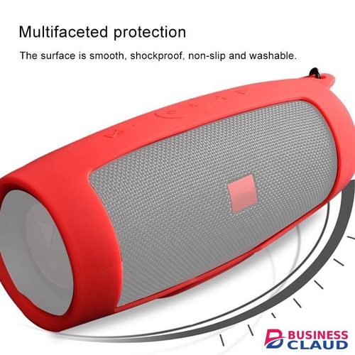 For JBL Charge 4 Shockproof Bluetooth Speaker Soft Silicone Protective Case(Black)