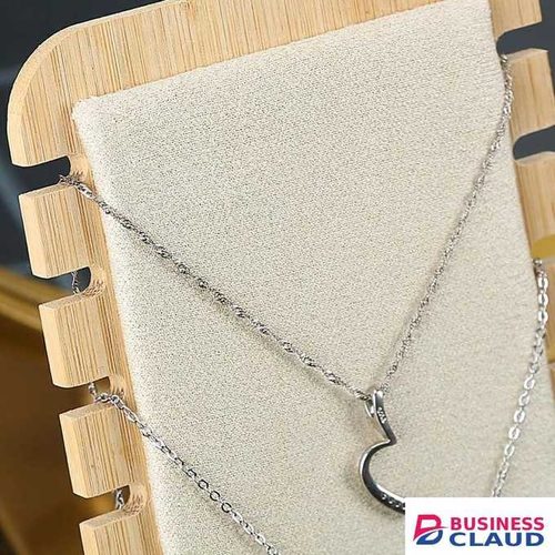 Wooden Necklace Display Necklace display stand Jewelry display board Pendant holder stand Wooden necklace organizer Chain display rack Jewelry showcase stand Tabletop jewelry holder