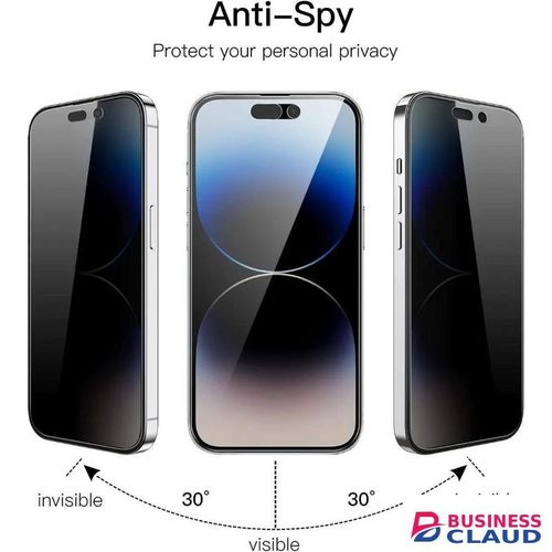 IPHONE 15 Privacy Anti Peep Full Screen Tempered Screen Protector./