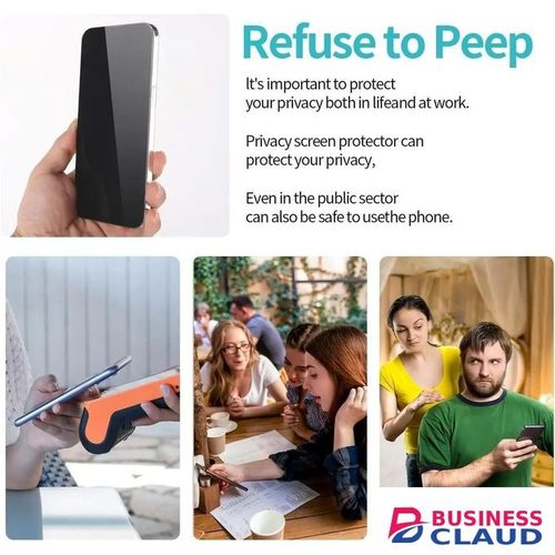 iPhone 15 Pro Max Privacy Anti Peep Full Screen Tempered Screen Protector
