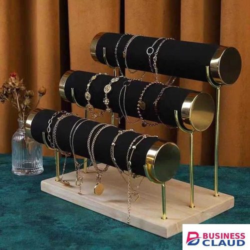 3-Tier Jewelry Display Stand Bracelet and Watch Organizer Holder Multi-Layer Bangle Display Rack Necklace & Bracelet Display Stand Jewelry Storage Stand for Counter/Shop
