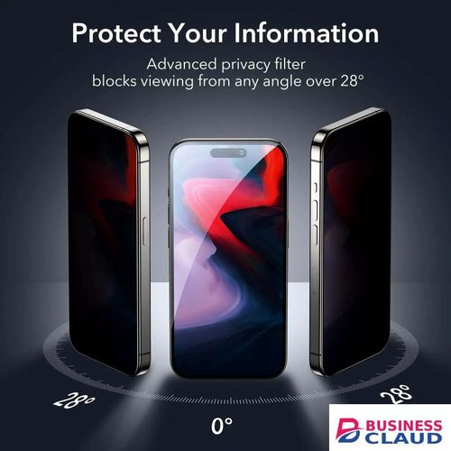 iPhone 15 Pro Privacy Anti Peep Full Screen Tempered Screen Protector