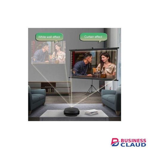 Home White Projection Screen with Stand, 60 Inch, 16:9, Single Stage, Dual Use