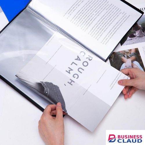 A4 Display Clear Portfolio Book File 20pckets Filing Document Certificate Art Display Folder Pocket
