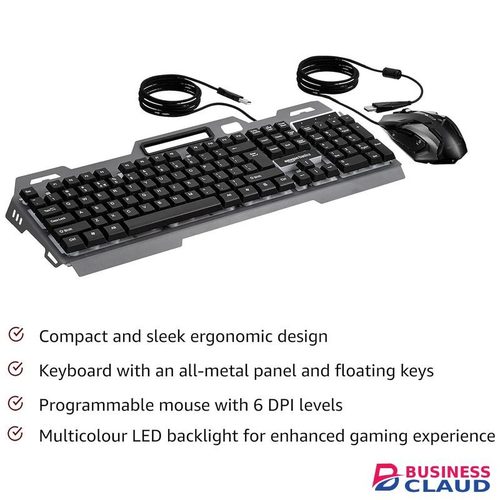 Original Source LIMEIDI Metal Storm RGB Black Gaming Keyboard And Mouse Combo