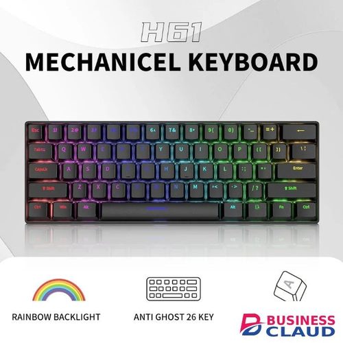 60% Balck Keyboards Mechanical Blue Switches